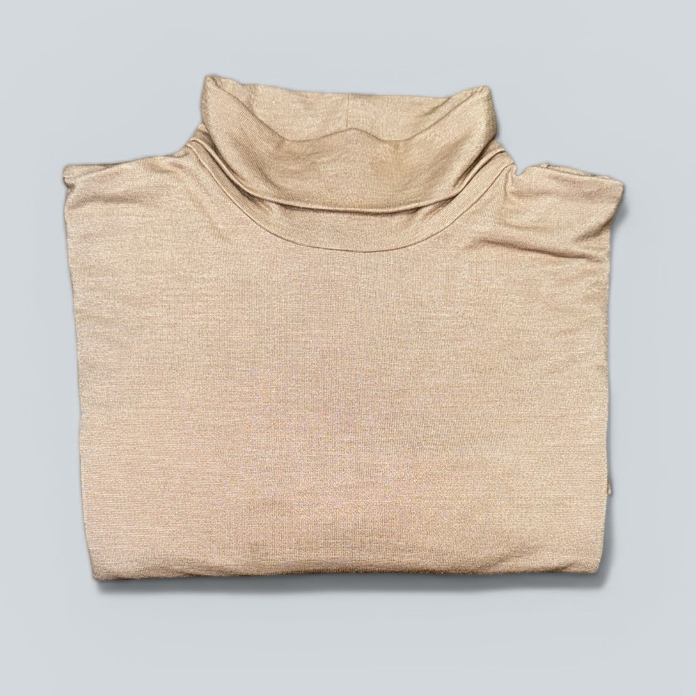 J. McLaughlin Nora Metallic Stretch Knit Turtleneck